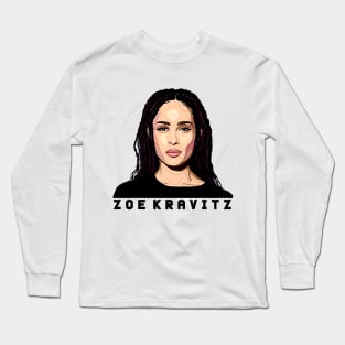 Zoe Kravitz Cartoon Long Sleeve T-Shirt